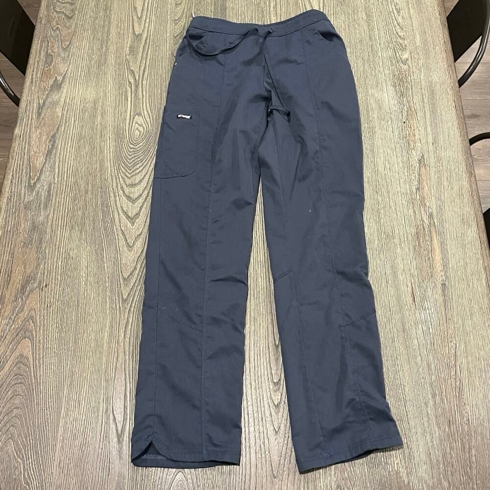 Grey's Anatomy By Barco Riley Womens 5-Pocket Scrub Pants Mid-Rise Gray Size XS
